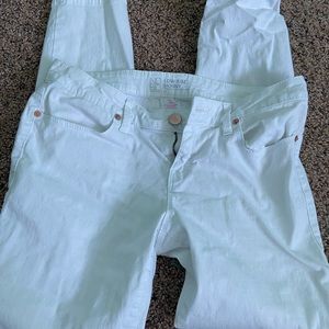 Skinny Low Rise White Jeans
